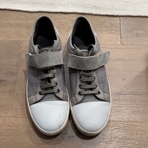 Lanvin Gray and White Men's Sneakers